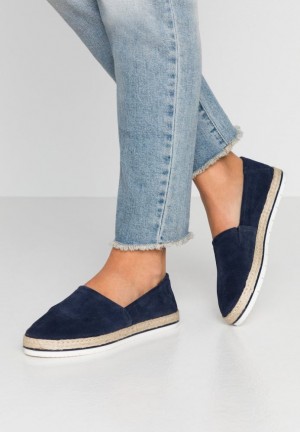 Nízke Topánky Anna Field Kozene Espadrilles Damske Tmavo Modre | 802-XZBLGQ