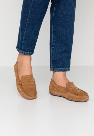 Nízke Topánky Anna Field Kozene Moccasins Damske Hnede | 426-FJVNDR