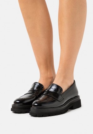Nízke Topánky Anna Field Kozene Slip Ons Damske Čierne | 026-UEMOCX