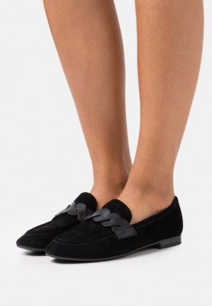 Nízke Topánky Anna Field Kozene Slip Ons Damske Čierne | 986-GCXJVB