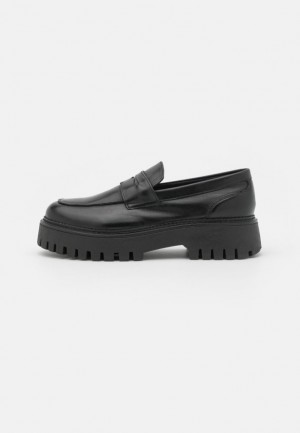 Nízke Topánky Anna Field Kozene Slip Ons Damske Čierne | 618-CIJPTH
