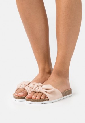 Papuce Anna Field Mules Damske Ruzove | 215-IZRUGA