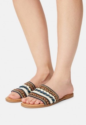 Papuce Anna Field Mules Damske Tmavo Modre | 352-VZEJOF