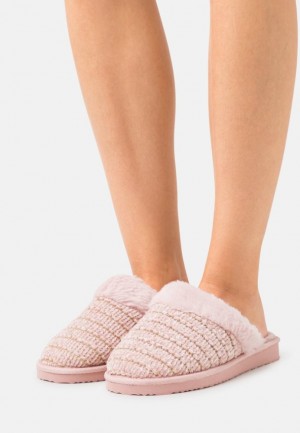 Papuce Anna Field Slippers Damske Ruzove | 876-AELROI