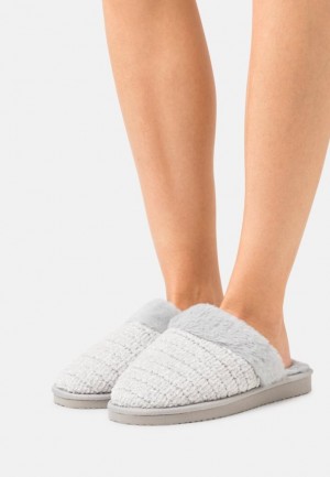 Papuce Anna Field Slippers Damske Siva | 954-GAUZVX