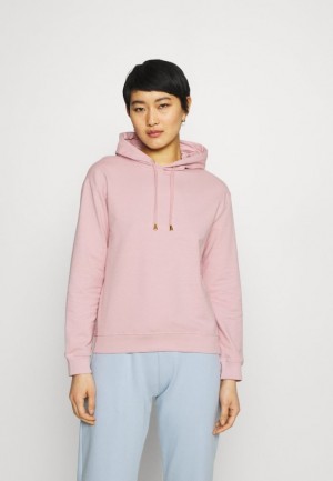 Pulover Anna Field Basic Loose Hoodie With Trim Hoodie Damske Ruzove | 518-ULVJXF