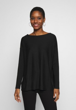 Pulover Anna Field Batwing Jumper Boatneck Jumper Damske Čierne | 734-FQUZDT