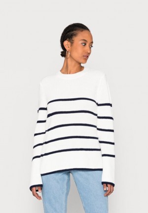 Pulover Anna Field Jumper Damske Biele | 970-KBXETQ