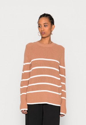 Pulover Anna Field Jumper Damske Biele | 706-PZUHTQ