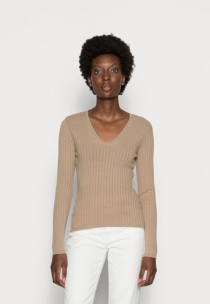 Pulover Anna Field Jumper Damske Hnede | 301-EXJIHD