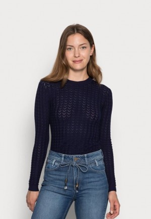 Pulover Anna Field Jumper Damske Tmavo Modre | 391-JMBRVK