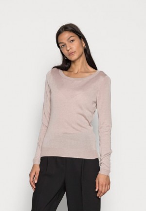 Pulover Anna Field Silk Blend Jumper Jumper Damske Béžové | 254-YAMOPB