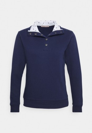 Pulover Anna Field Sweatshirt Damske Tmavo Modre | 894-BSEAKJ