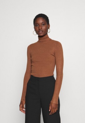 Pulover Anna Field Turtle Neck Jumper Damske Hnede | 409-DJCWKQ