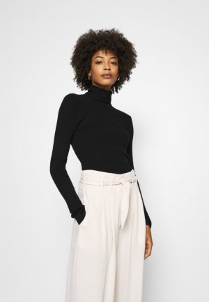 Pulover Anna Field Turtle Neck Jumper Damske Čierne | 283-TVPCAZ