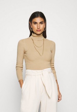 Pulover Anna Field Turtle Neck Jumper Damske Hnede | 709-VWYLXD