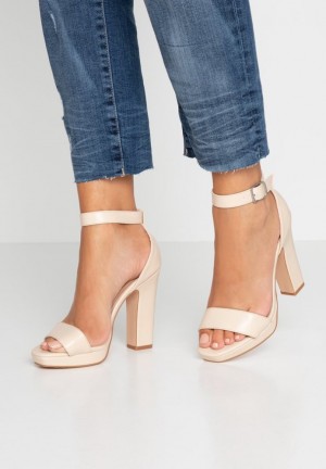 Sandale Anna Field High Na Podpatku Sandals Damske Biele | 436-FJMDIY