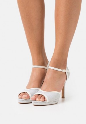 Sandale Anna Field High Na Podpatku Sandals Damske Strieborne | 761-PBWXLM