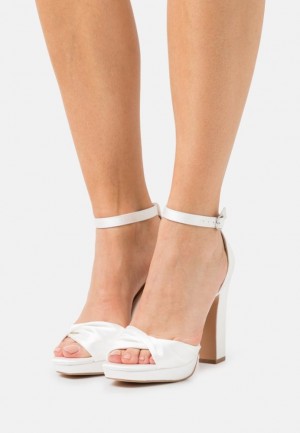 Sandale Anna Field High Na Podpatku Sandals Damske Biele | 693-XRIDAT
