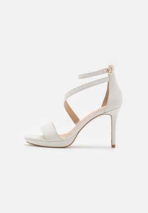 Sandale Anna Field Kozene High Na Podpatku Sandals Damske Biele | 340-IWSAZN