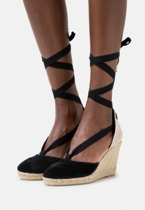 Sandale Anna Field Kozene Platforme Sandals Damske Čierne | 289-QIYCOT