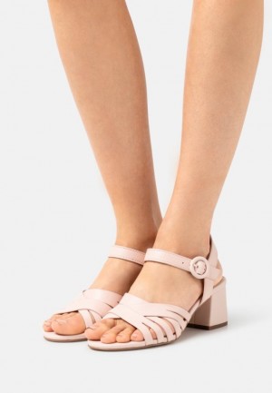 Sandale Anna Field Kozene Sandals Damske Svetlo Ruzove | 084-WCVIHK