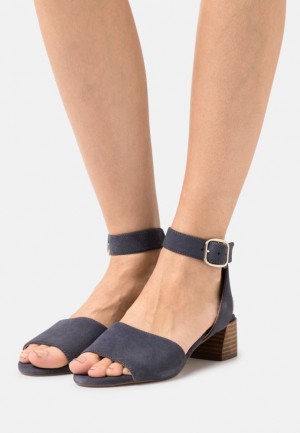 Sandale Anna Field Kozene Sandals Damske Tmavo Modre | 870-VSMZEC