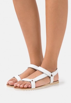 Sandale Anna Field Kozene Sandals Damske Biele | 725-OZJTUD