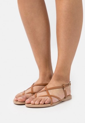 Sandale Anna Field Kozene T Bar Sandals Damske Hnede | 028-YEKFTW