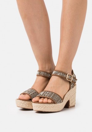 Sandale Anna Field Platforme Sandals Damske Béžové | 360-AETHKO