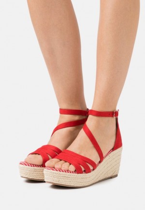 Sandale Anna Field Platforme Sandals Damske Červené | 896-OWVCHE