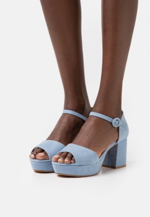 Sandale Anna Field Platforme Sandals Damske Svetlo Modre | 748-CFPMLX