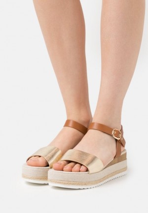 Sandale Anna Field Pohodlie Espadrilles Damske Zlate | 385-JZSIME