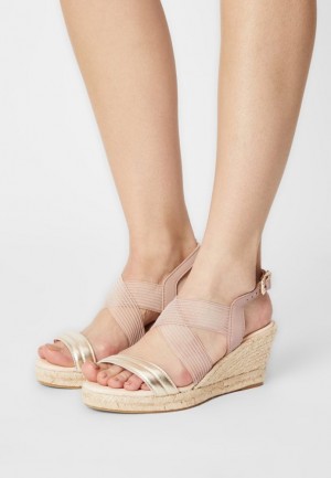 Sandale Anna Field Pohodlie Kozene Espadrilles Damske Béžové | 017-CKZDWM