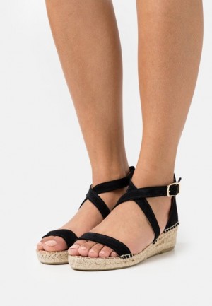 Sandale Anna Field Pohodlie Kozene Espadrilles Damske Čierne | 708-DILECT