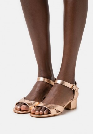 Sandale Anna Field Sandals Damske Ruzove Zlate | 281-TBFZAH