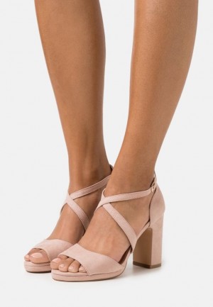 Sandale Anna Field Sandals Damske Ruzove Zlate | 247-EAMQCF