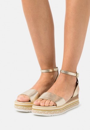 Sandale Anna Field Sandals Damske Zlate | 892-KXNLIE