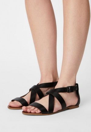 Sandale Anna Field Sandals Damske Čierne | 102-QFOMYS