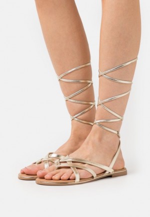 Sandale Anna Field T Bar Sandals Damske Zlate | 951-QFZTUW