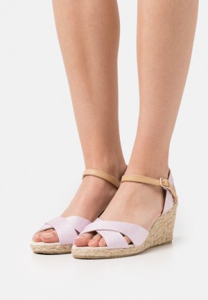 Sandale Anna Field Wedge Sandals Damske Svetlo Ruzove | 125-EDMIBO