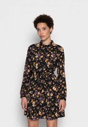 Saty Anna Field Belted Blouse Saty Shirt Saty Damske Čierne | 213-JRNPIG