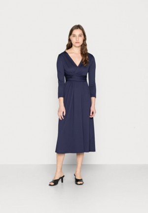 Saty Anna Field Jersey Saty Damske Tmavo Modre | 683-IEJWOX