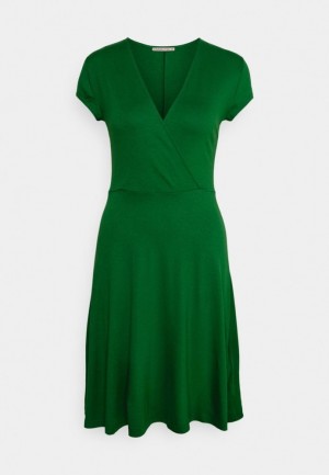 Saty Anna Field Jersey Saty Damske Tmavo Zelene | 612-EHIVJZ