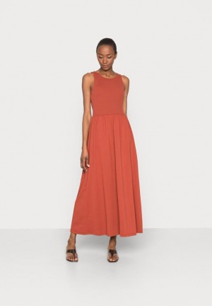 Saty Anna Field Maxi Saty Damske Hnede | 871-UCYHTW