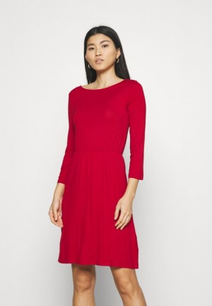 Saty Anna Field Mini Waisted Basic Saty Jersey Saty Damske Červené | 506-SLMZVW