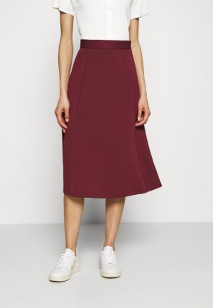 Sukna Anna Field A Line Skirt Damske Bordove | 145-CSBUIT