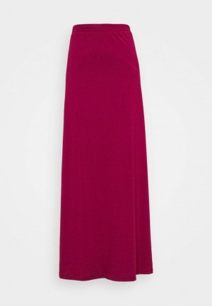 Sukna Anna Field Maxi Skirt Damske Bordove | 618-ZRLBES