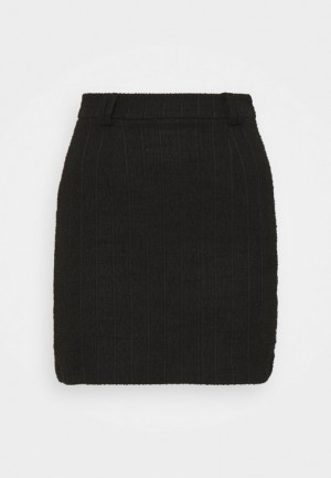 Sukna Anna Field Mini Skirt With Belt Loop Pencil Skirt Damske Čierne | 807-RMQDIH