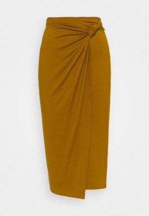 Sukna Anna Field Pencil Skirt Damske Hnede | 564-DCFKJR
